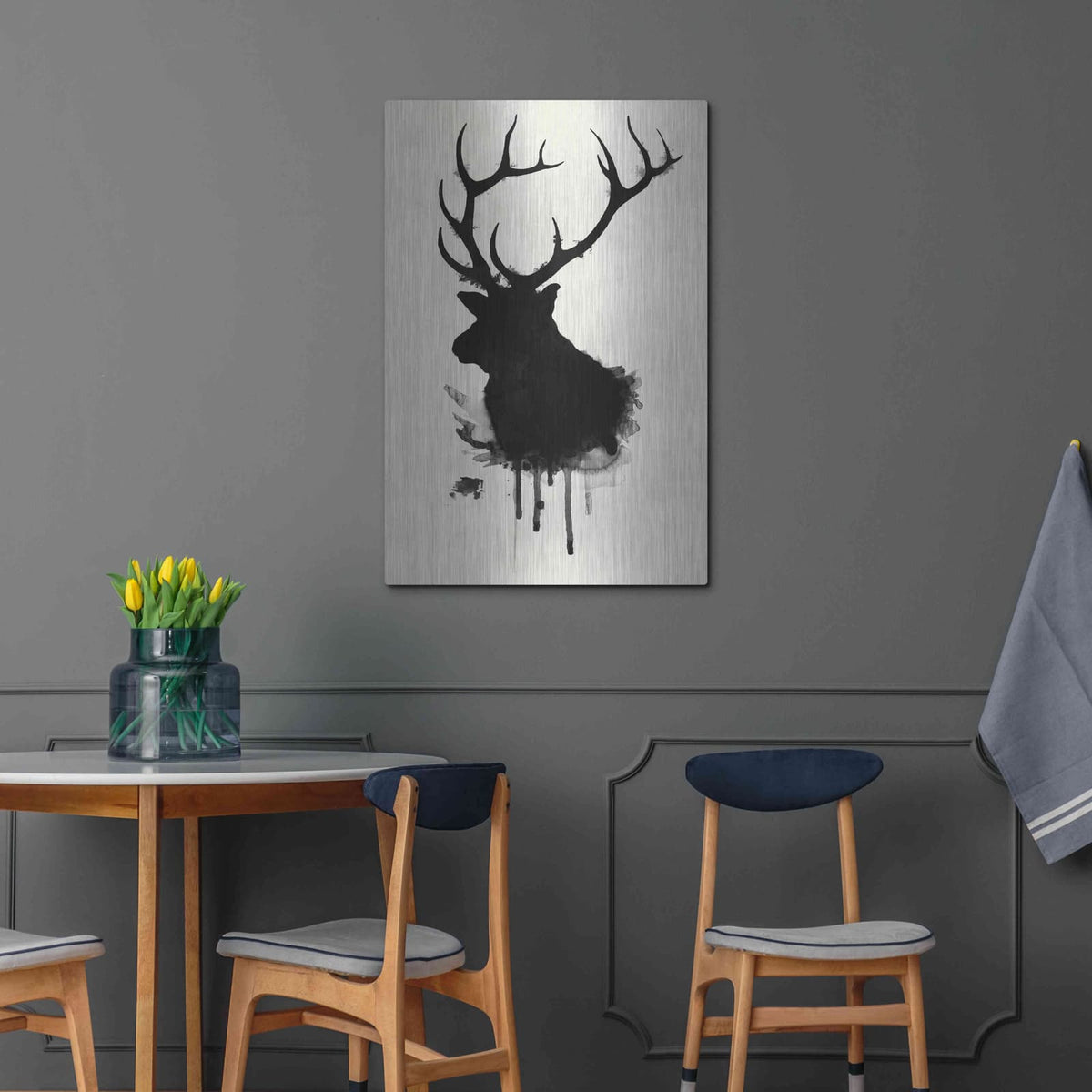 'Elk' by Nicklas Gustafsson – Metal Wall Art, 24x36 room view
