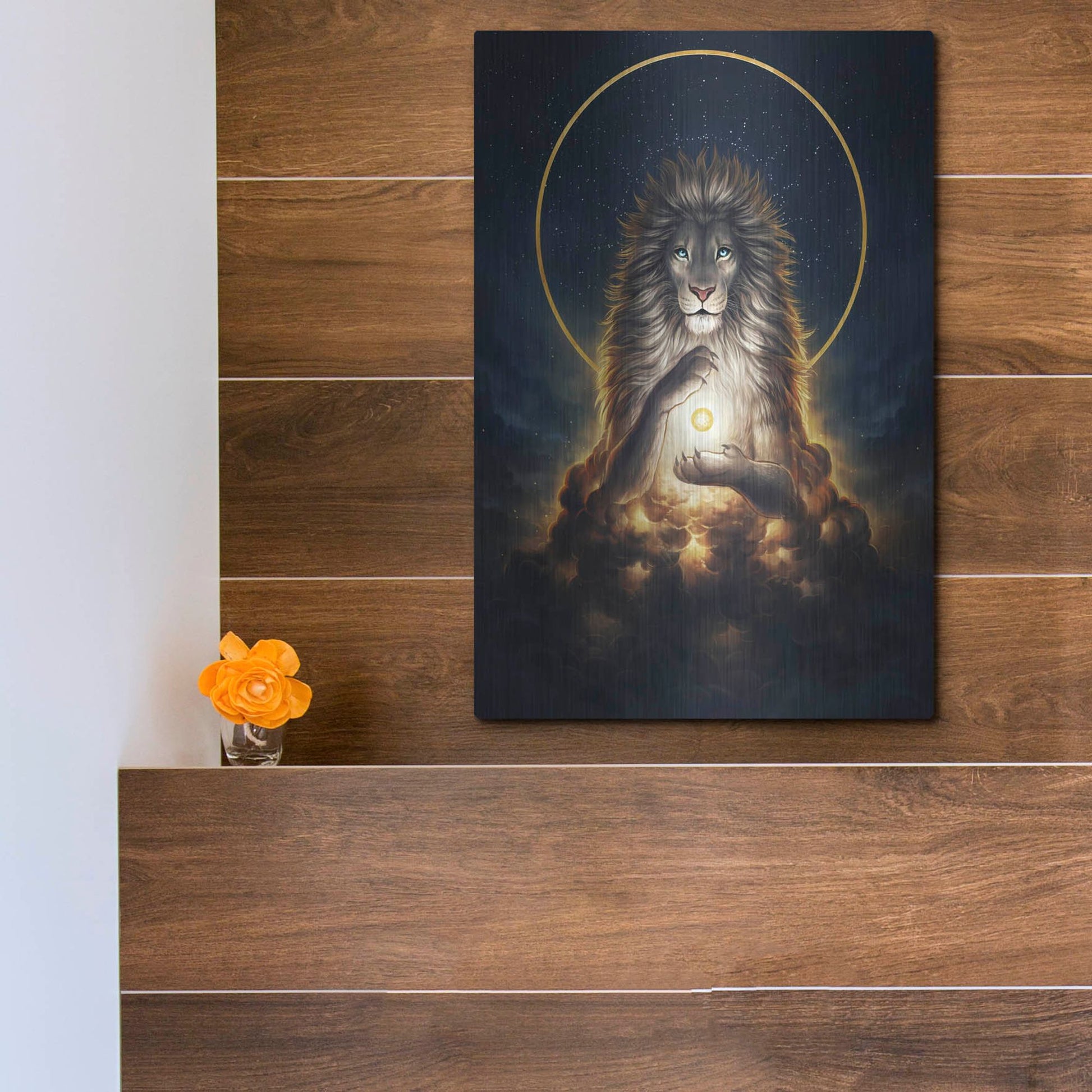 Luxe Metal Art 'Soul Keeper' by JoJoesArt, Metal Wall Art,12x16