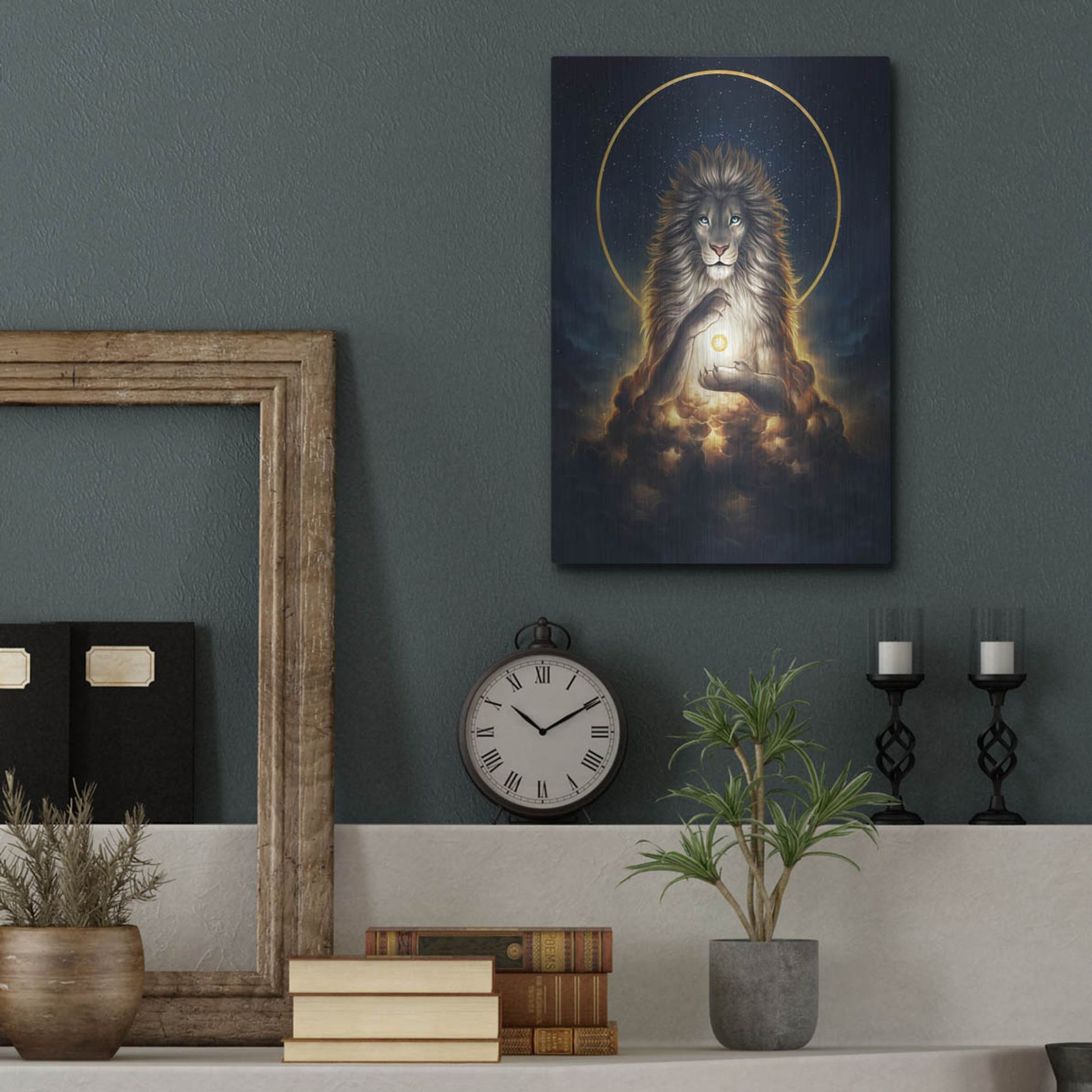 Luxe Metal Art 'Soul Keeper' by JoJoesArt, Metal Wall Art,12x16