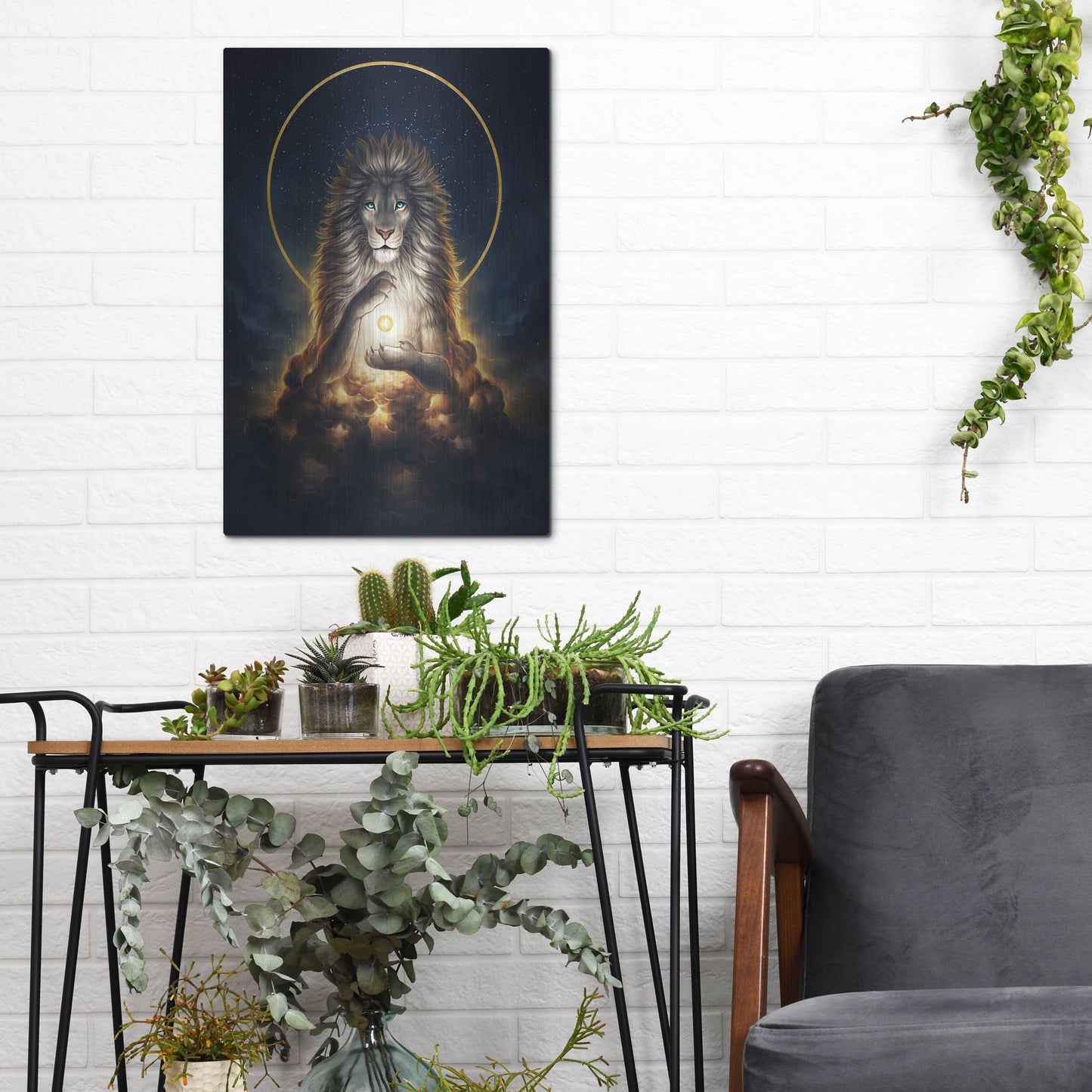 Luxe Metal Art 'Soul Keeper' by JoJoesArt, Metal Wall Art,12x16