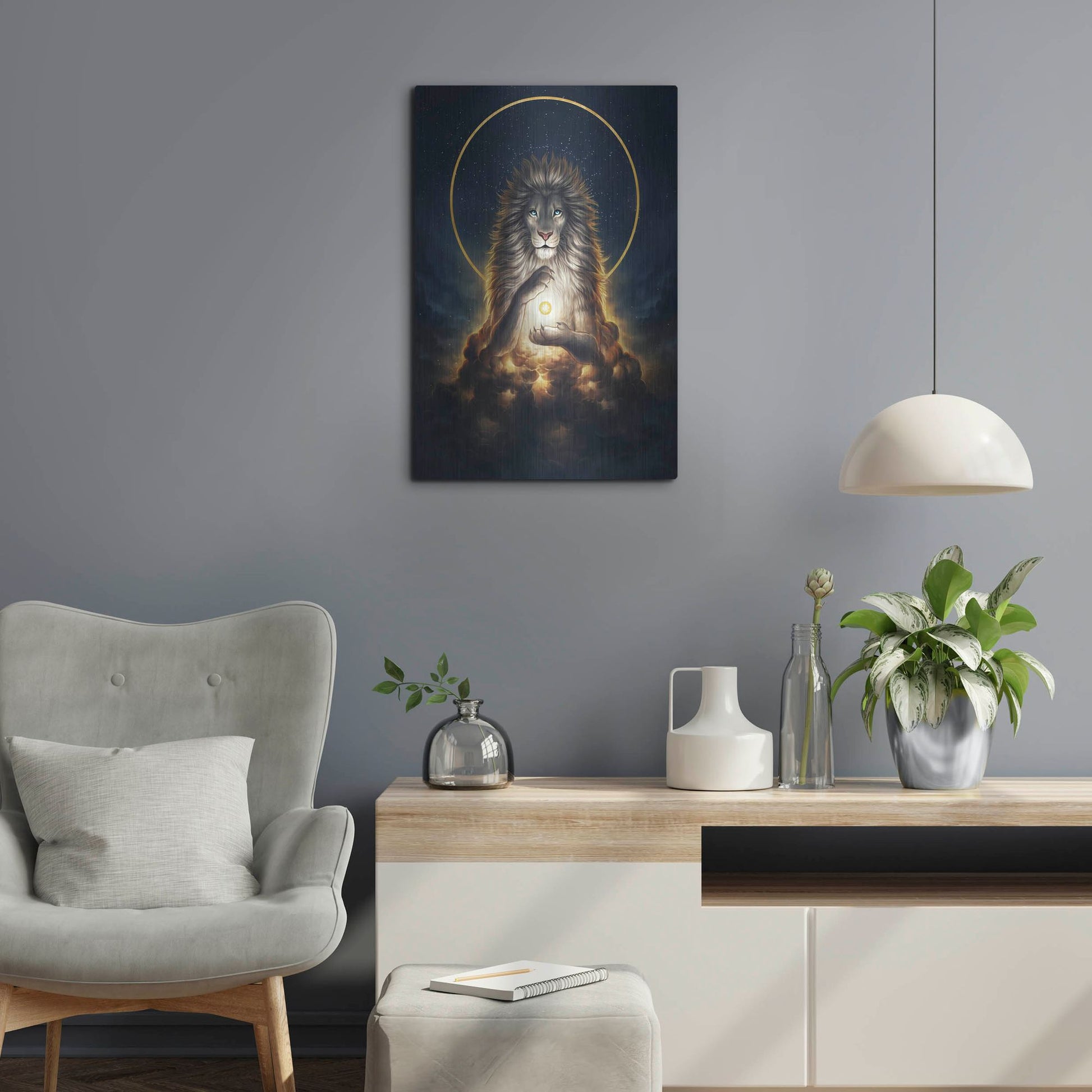 Luxe Metal Art 'Soul Keeper' by JoJoesArt, Metal Wall Art,16x24