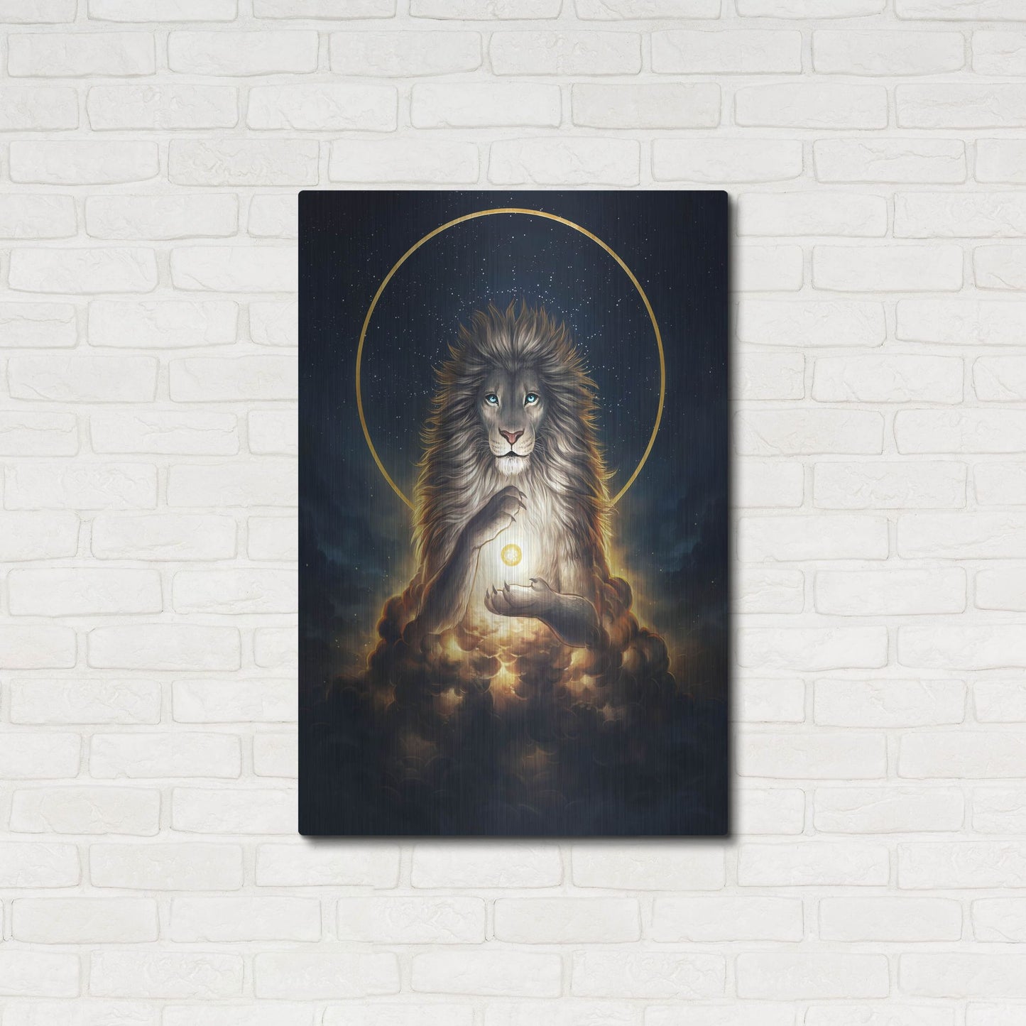 Luxe Metal Art 'Soul Keeper' by JoJoesArt, Metal Wall Art,24x36