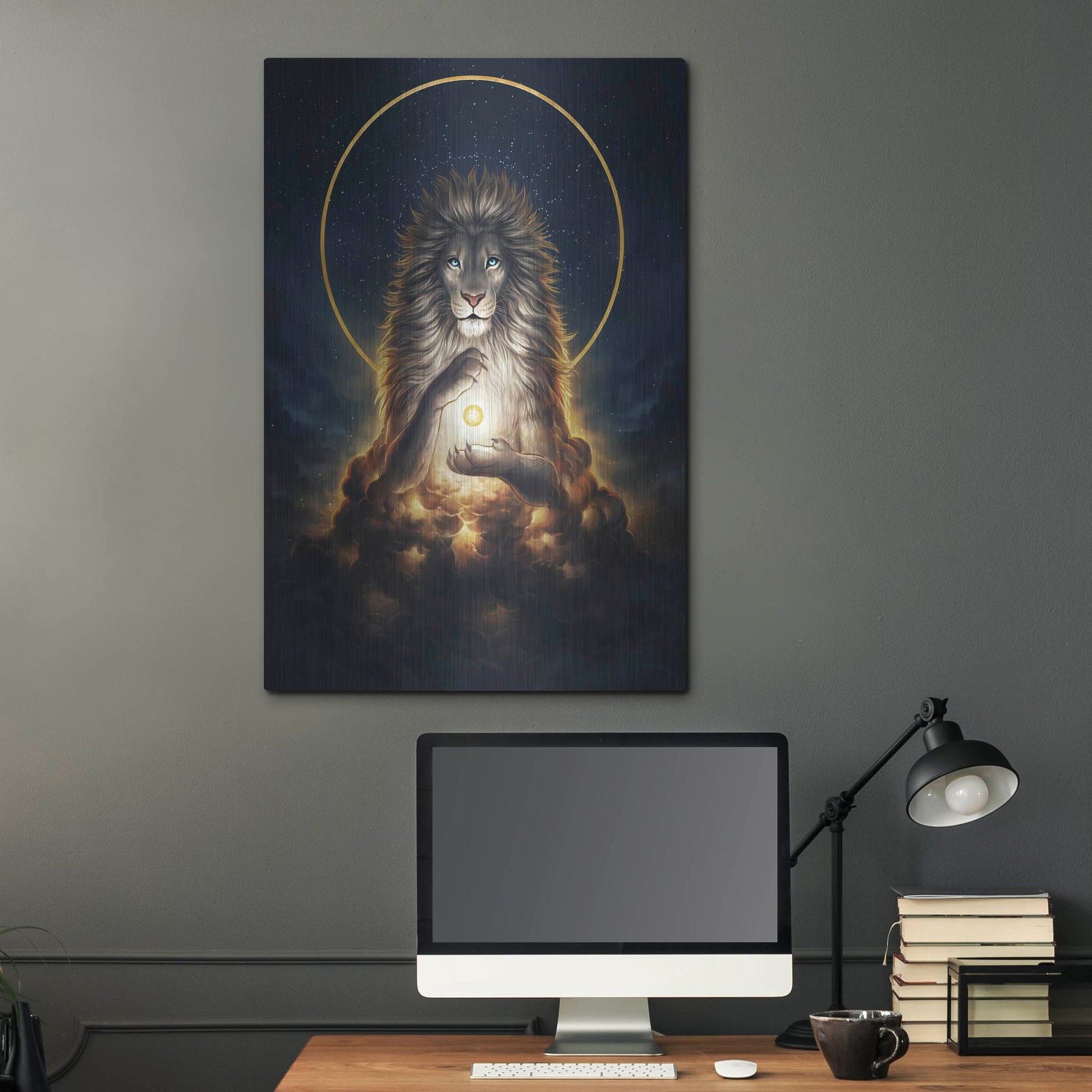 Luxe Metal Art 'Soul Keeper' by JoJoesArt, Metal Wall Art,24x36