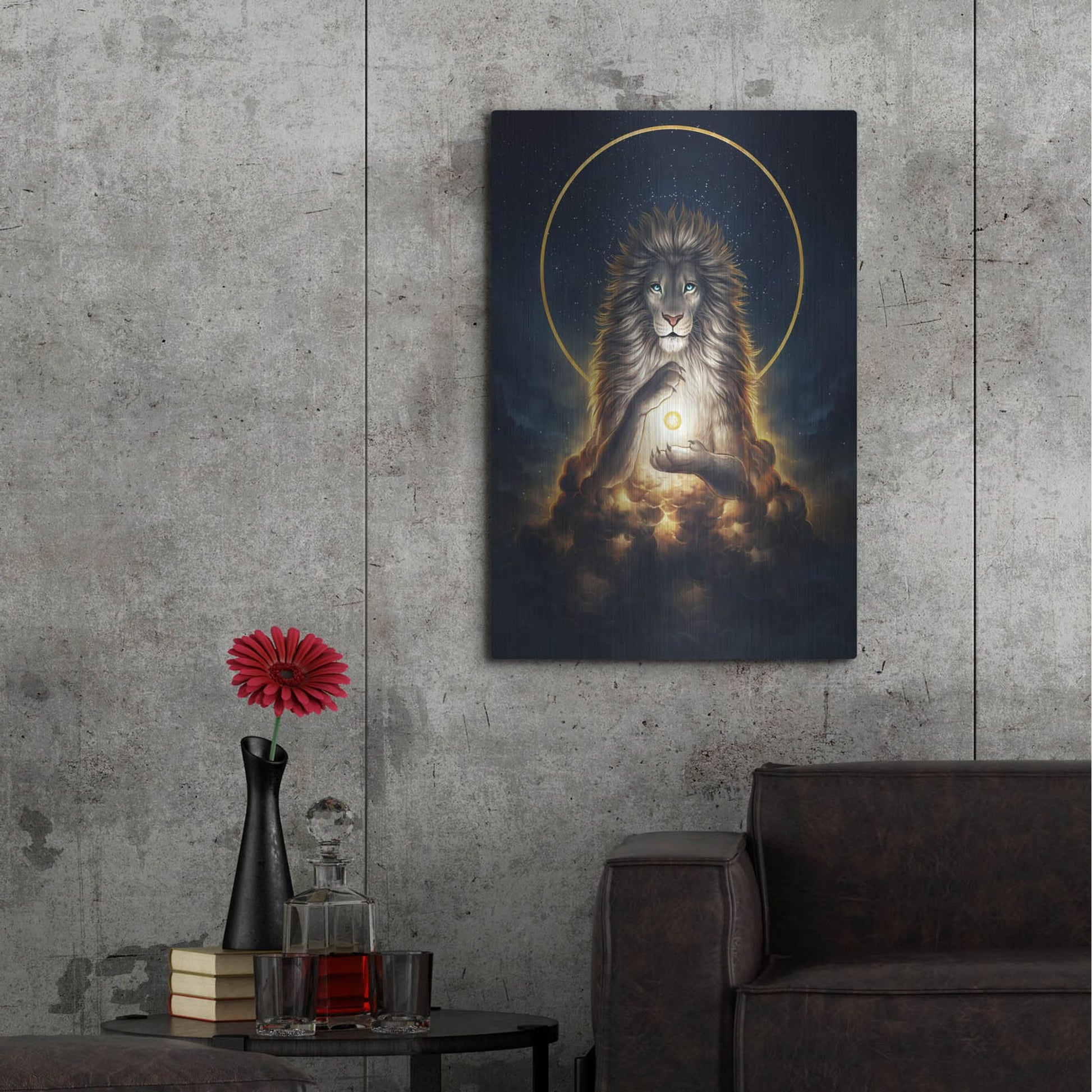 Luxe Metal Art 'Soul Keeper' by JoJoesArt, Metal Wall Art,24x36