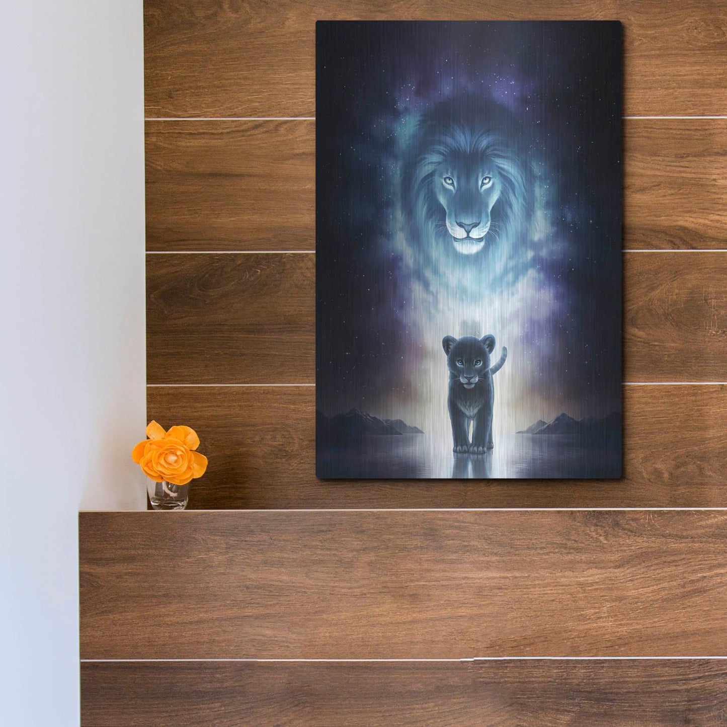 Luxe Metal Art 'A King's Path' by JoJoesArt, Metal Wall Art,12x16