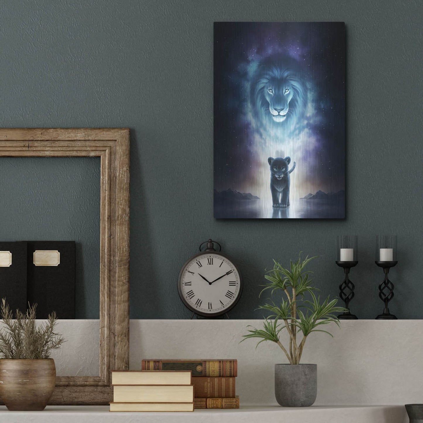 Luxe Metal Art 'A King's Path' by JoJoesArt, Metal Wall Art,12x16