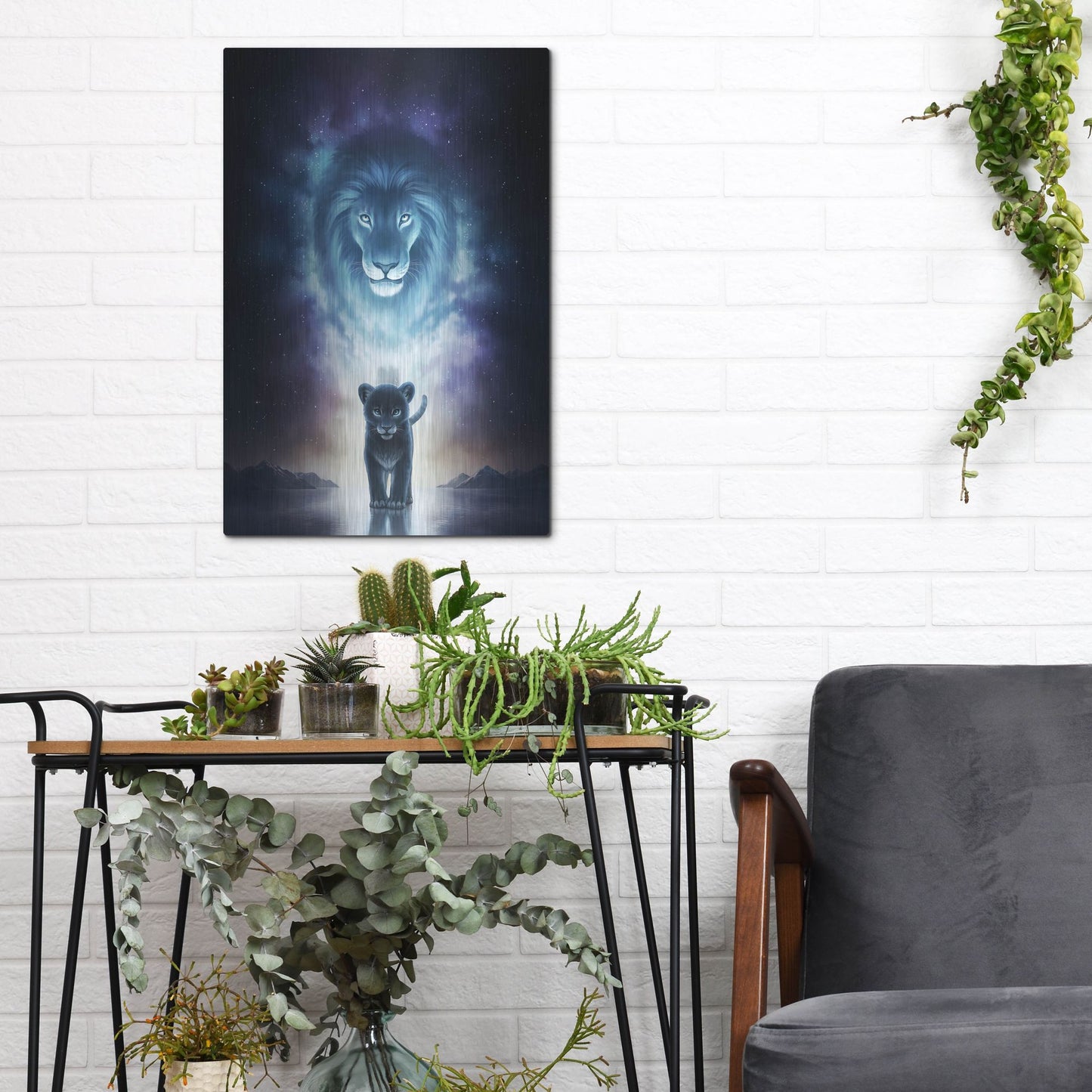 Luxe Metal Art 'A King's Path' by JoJoesArt, Metal Wall Art,12x16