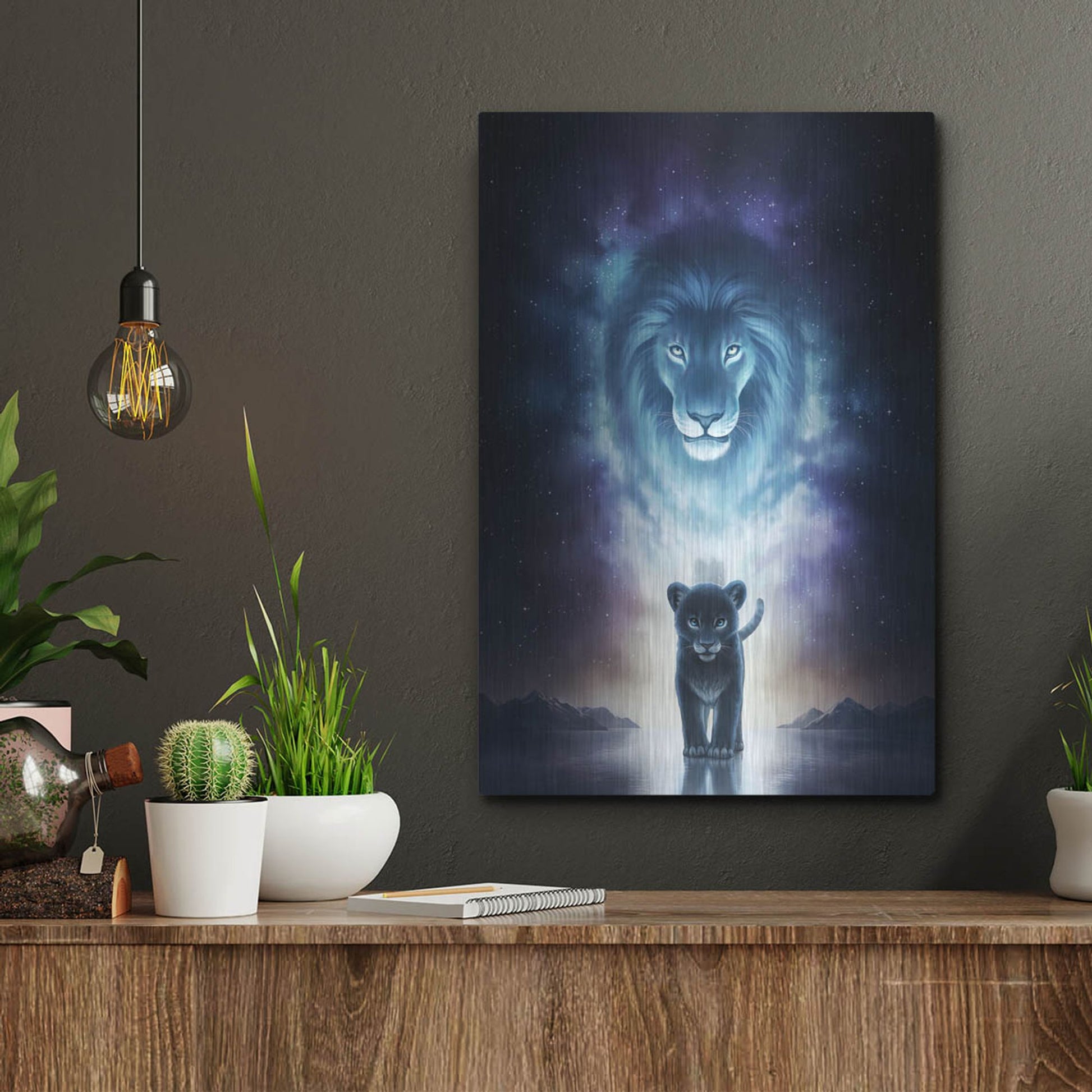 Luxe Metal Art 'A King's Path' by JoJoesArt, Metal Wall Art,12x16