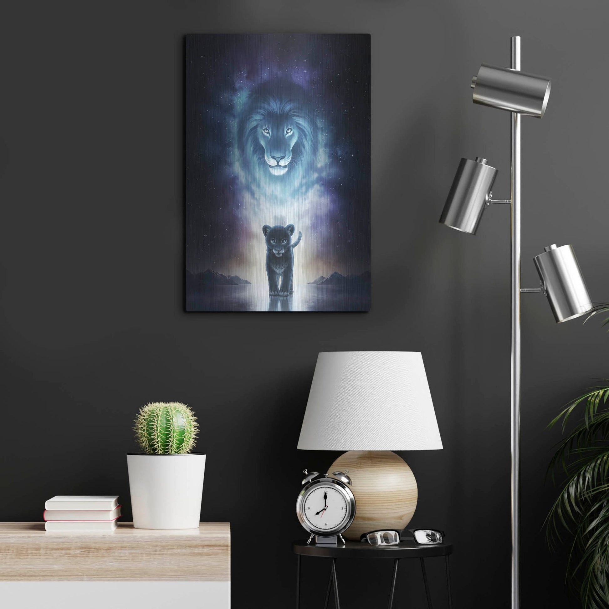 Luxe Metal Art 'A King's Path' by JoJoesArt, Metal Wall Art,16x24