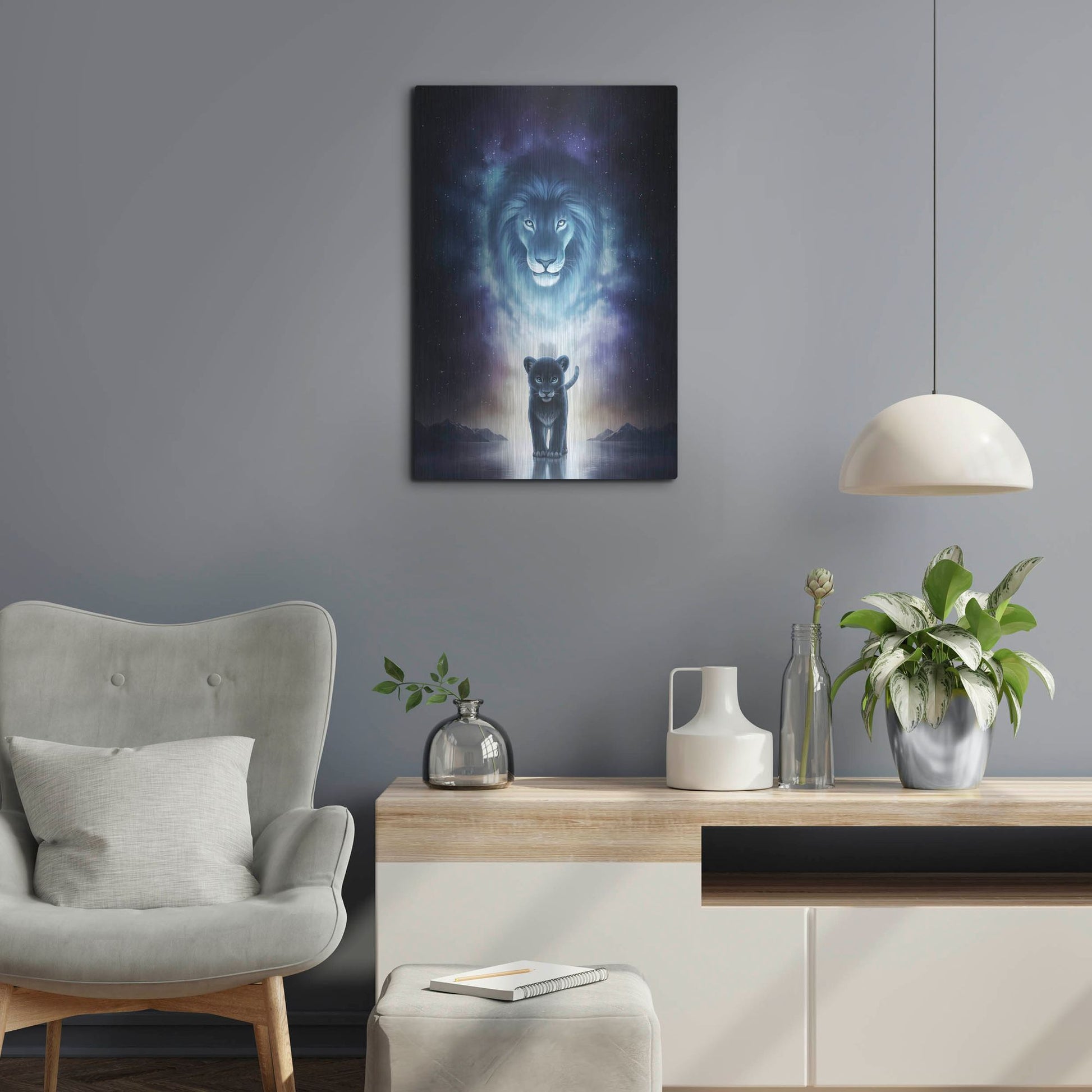 Luxe Metal Art 'A King's Path' by JoJoesArt, Metal Wall Art,16x24