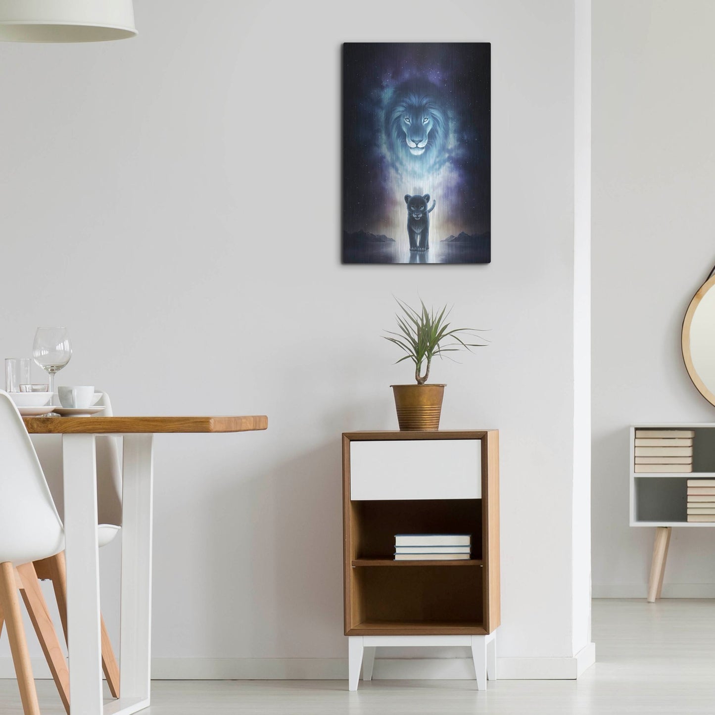 Luxe Metal Art 'A King's Path' by JoJoesArt, Metal Wall Art,16x24