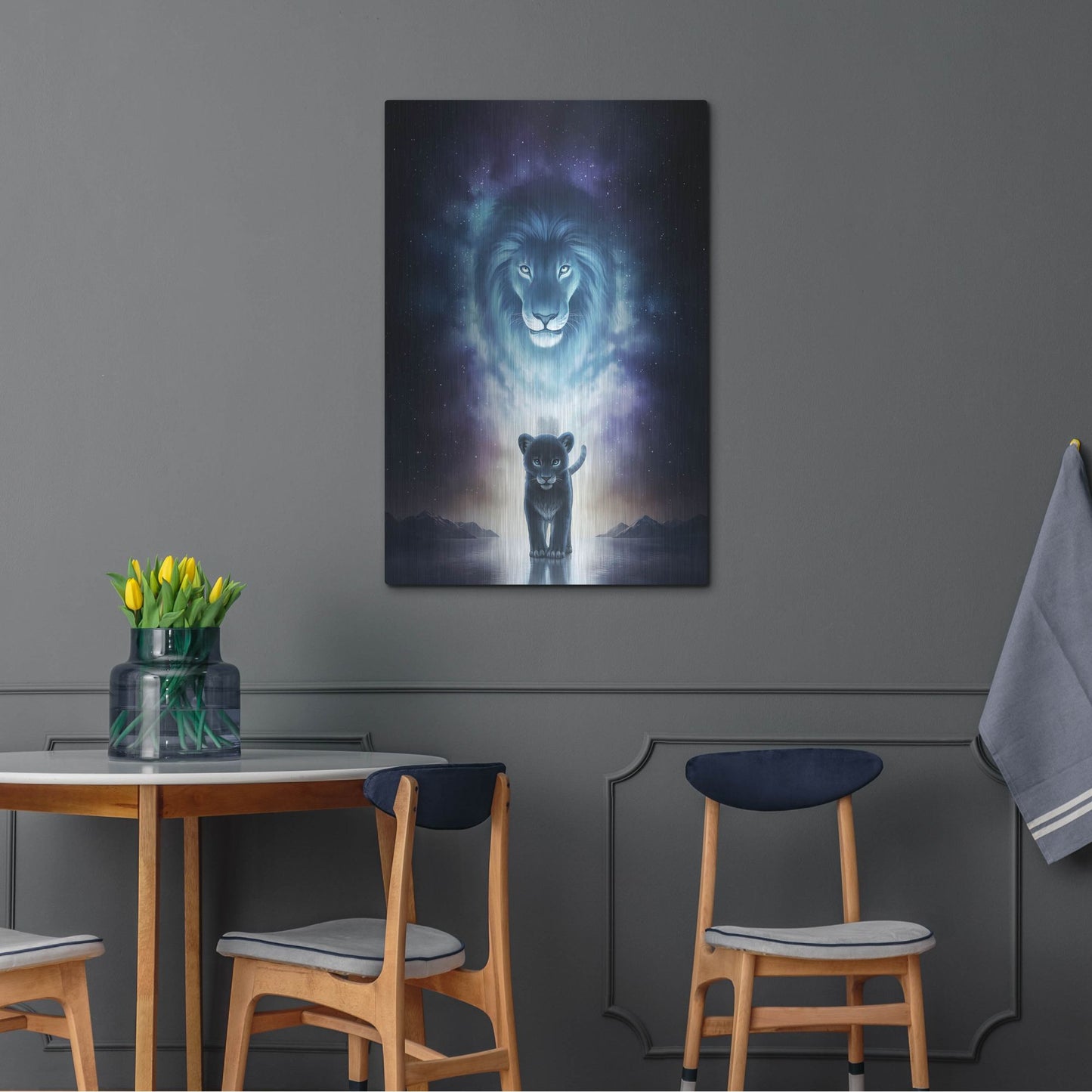 Luxe Metal Art 'A King's Path' by JoJoesArt, Metal Wall Art,24x36