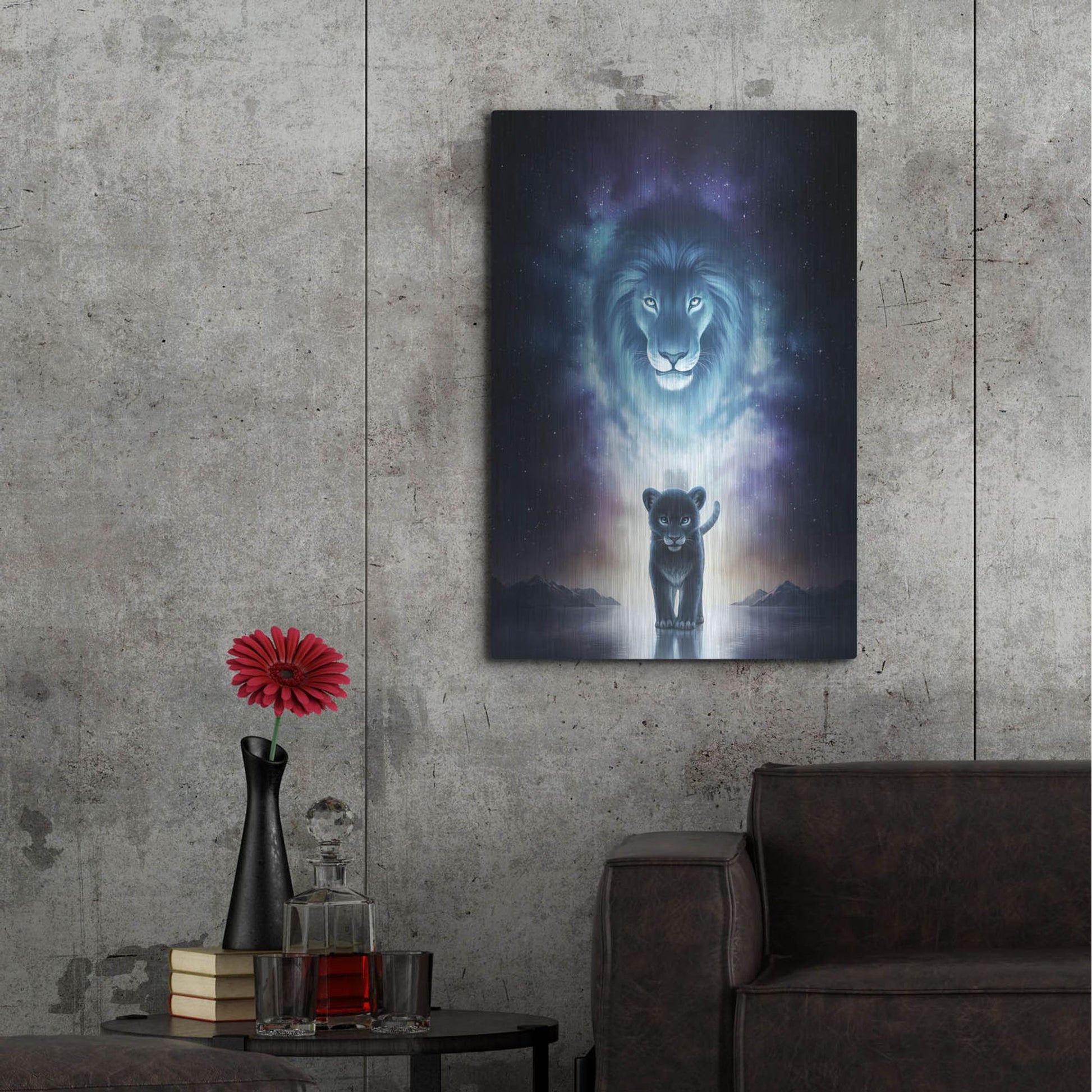 Luxe Metal Art 'A King's Path' by JoJoesArt, Metal Wall Art,24x36