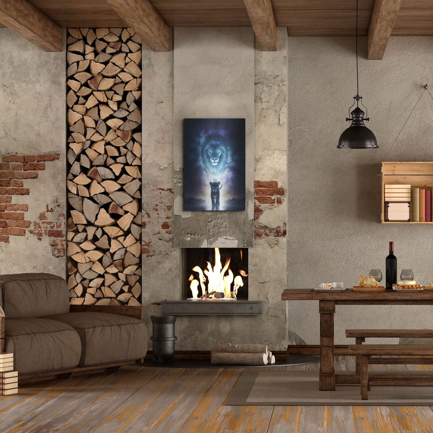 Luxe Metal Art 'A King's Path' by JoJoesArt, Metal Wall Art,24x36