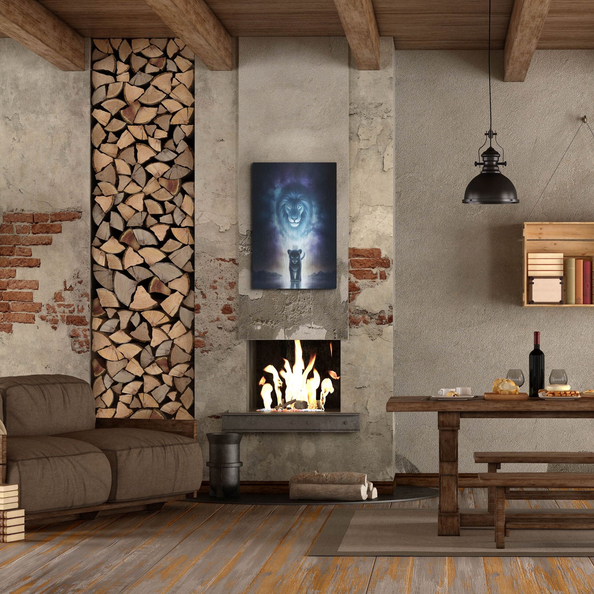 Luxe Metal Art 'A King's Path' by JoJoesArt, Metal Wall Art,24x36