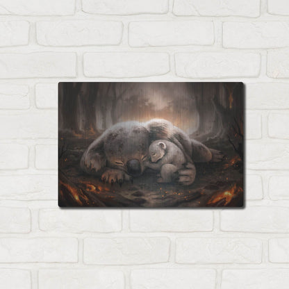 Luxe Metal Art 'A Mothers Love' by JoJoesArt, Metal Wall Art,16x12