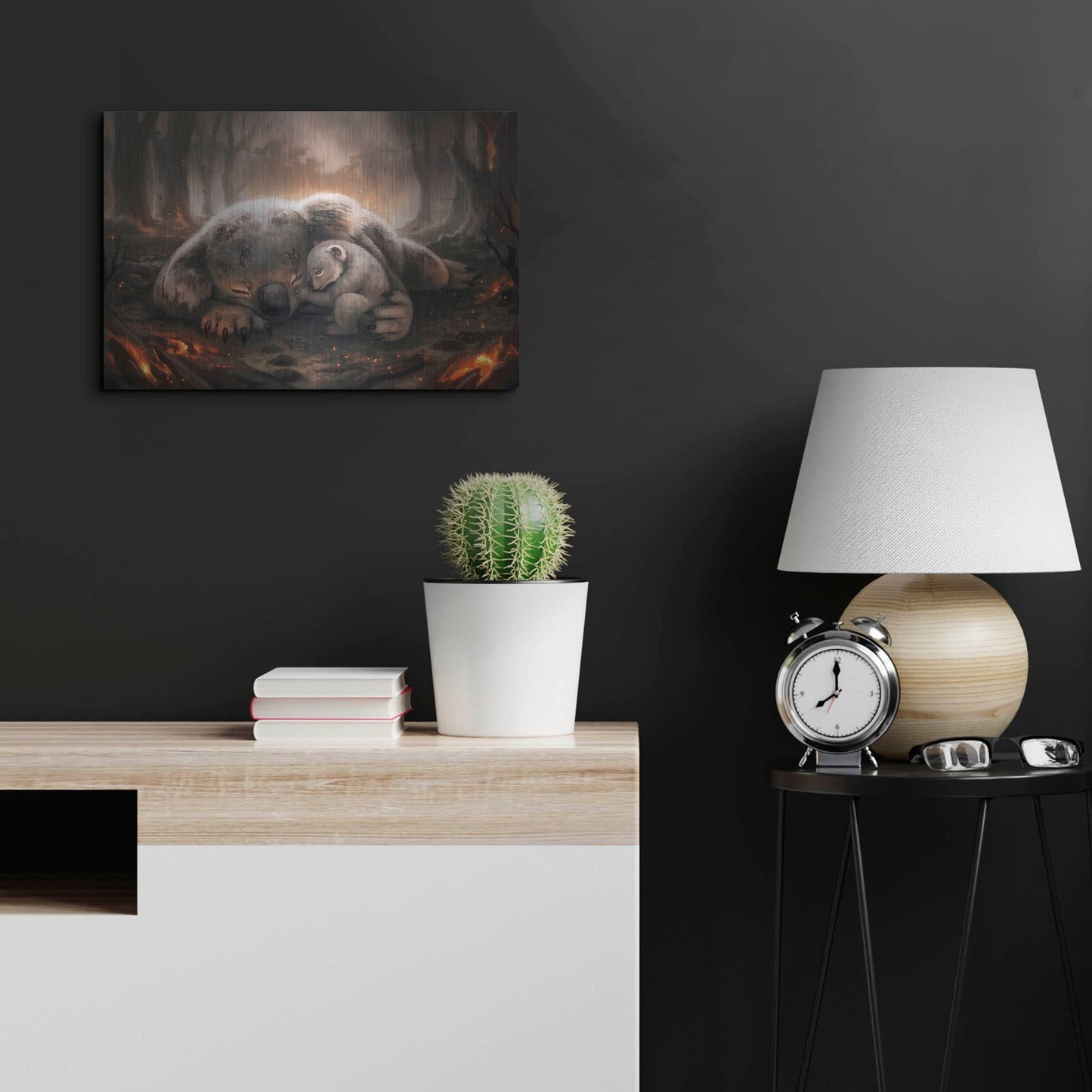 Luxe Metal Art 'A Mothers Love' by JoJoesArt, Metal Wall Art,24x16