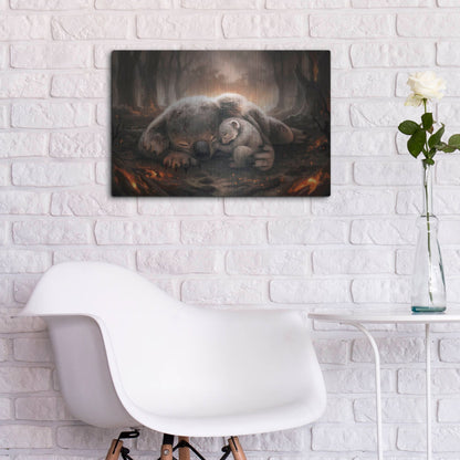 Luxe Metal Art 'A Mothers Love' by JoJoesArt, Metal Wall Art,24x16