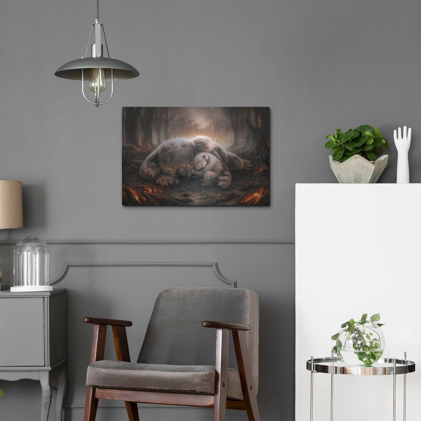 Luxe Metal Art 'A Mothers Love' by JoJoesArt, Metal Wall Art,24x16