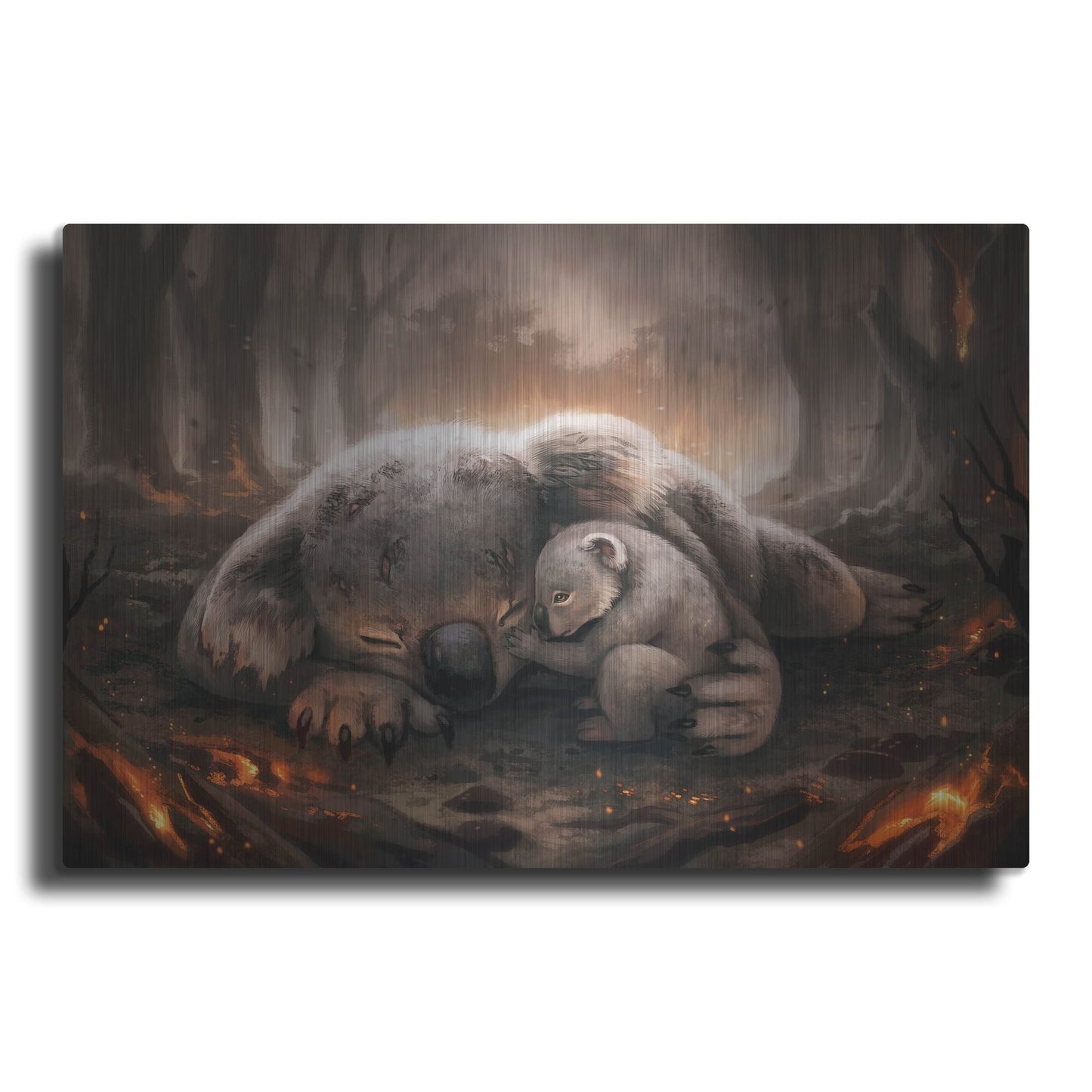 Luxe Metal Art 'A Mothers Love' by JoJoesArt, Metal Wall Art