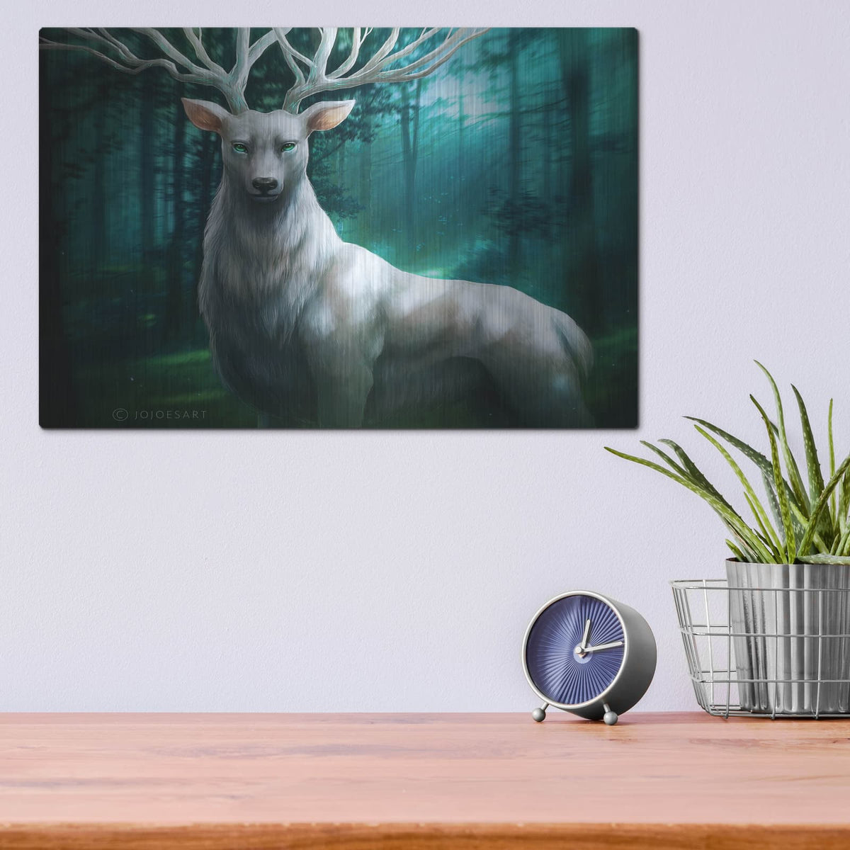 'Forest God' by JoJoes Art – Metal Wall Art, 16x12 room view
