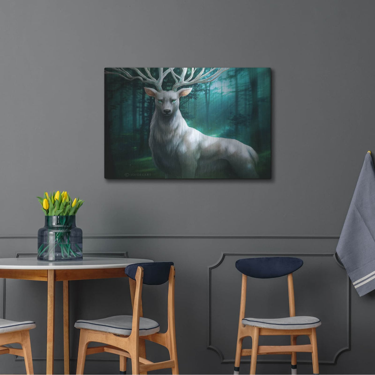 'Forest God' by JoJoes Art – Metal Wall Art, 36x24 room view