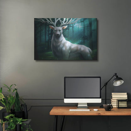 Luxe Metal Art 'Forest God' by JoJoesArt, Metal Wall Art,36x24