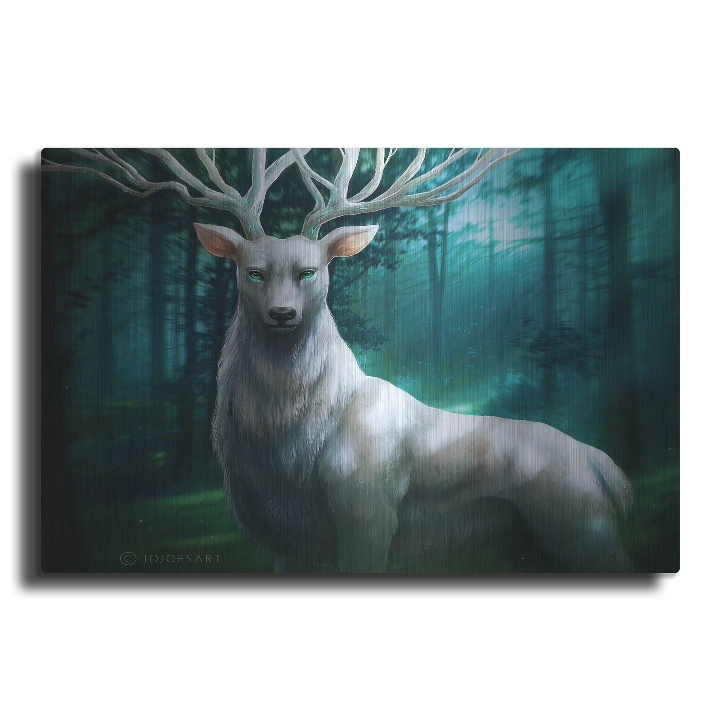 Luxe Metal Art 'Forest God' by JoJoesArt, Metal Wall Art