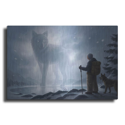 Luxe Metal Art 'The Visit' by JoJoesArt, Metal Wall Art