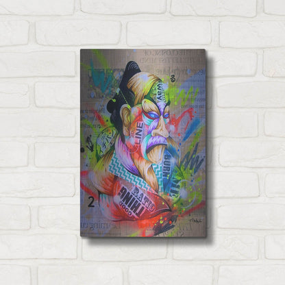 Luxe Metal Art 'Civilization 2' by Taka Sudo, Metal Wall Art,12x16