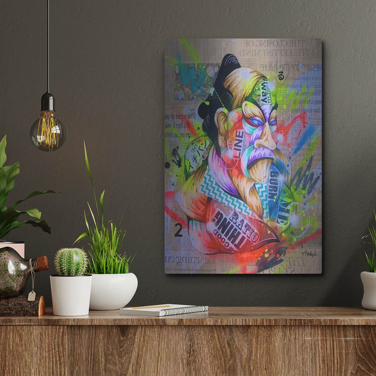 Luxe Metal Art 'Civilization 2' by Taka Sudo, Metal Wall Art,12x16