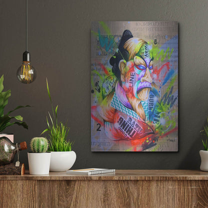 Luxe Metal Art 'Civilization 2' by Taka Sudo, Metal Wall Art,12x16