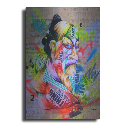 Luxe Metal Art 'Civilization 2' by Taka Sudo, Metal Wall Art