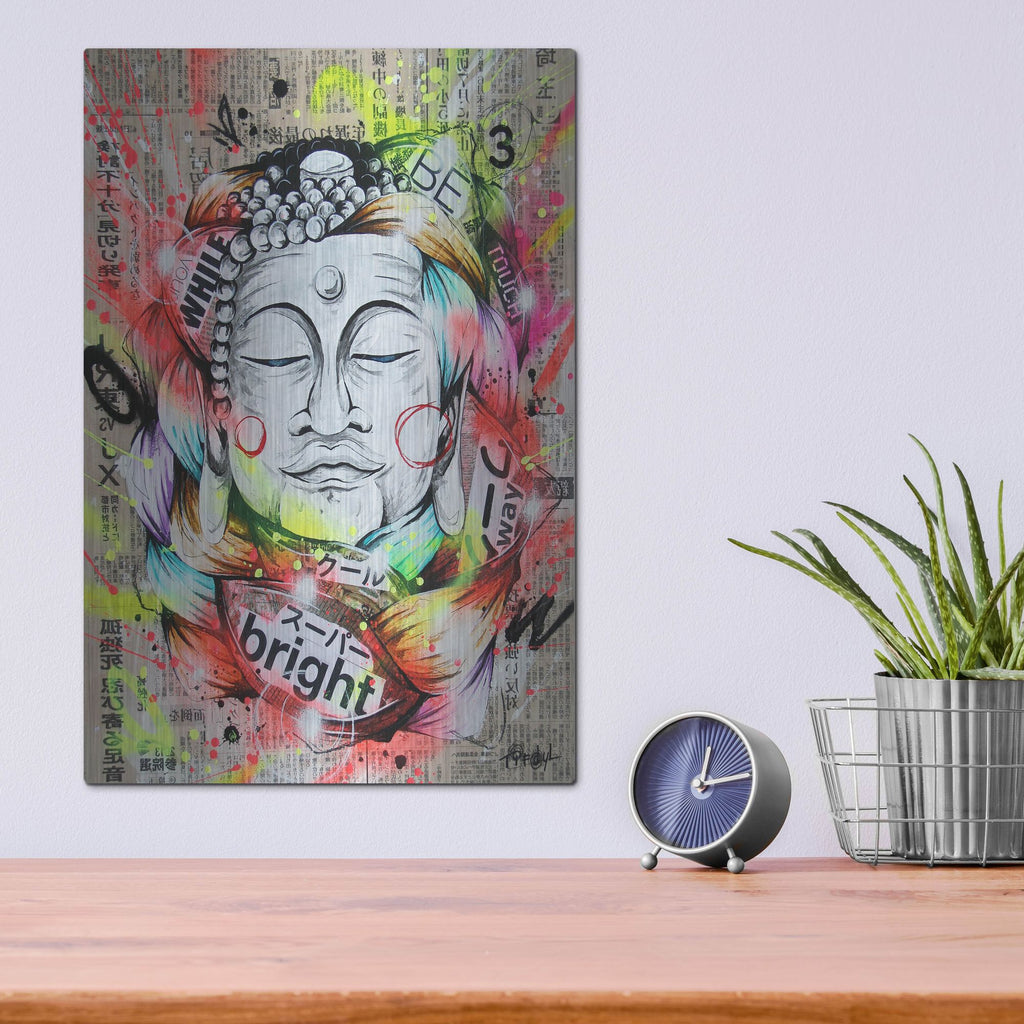 Luxe Metal Art 'Visionary 3' by Taka Sudo, Metal Wall Art,12x16