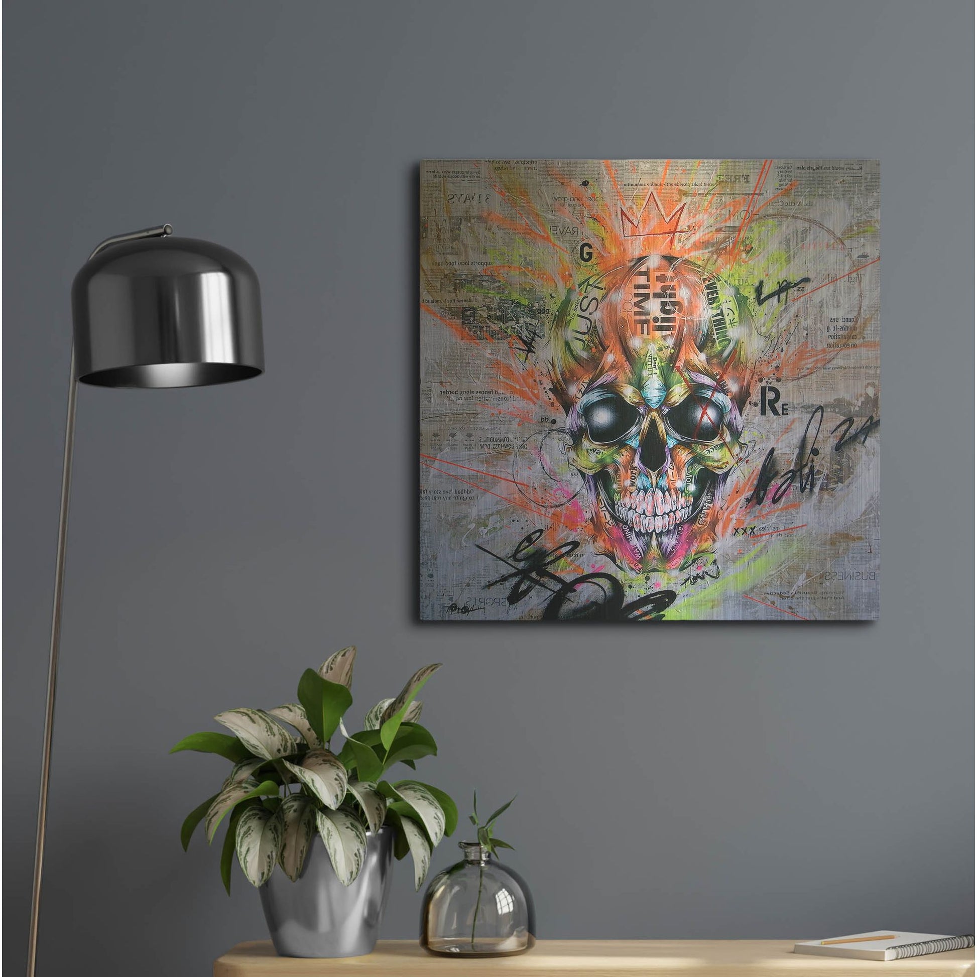 Luxe Metal Art 'Globalized Folklore' by Taka Sudo, Metal Wall Art,24x24