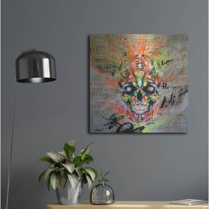 Luxe Metal Art 'Globalized Folklore' by Taka Sudo, Metal Wall Art,24x24