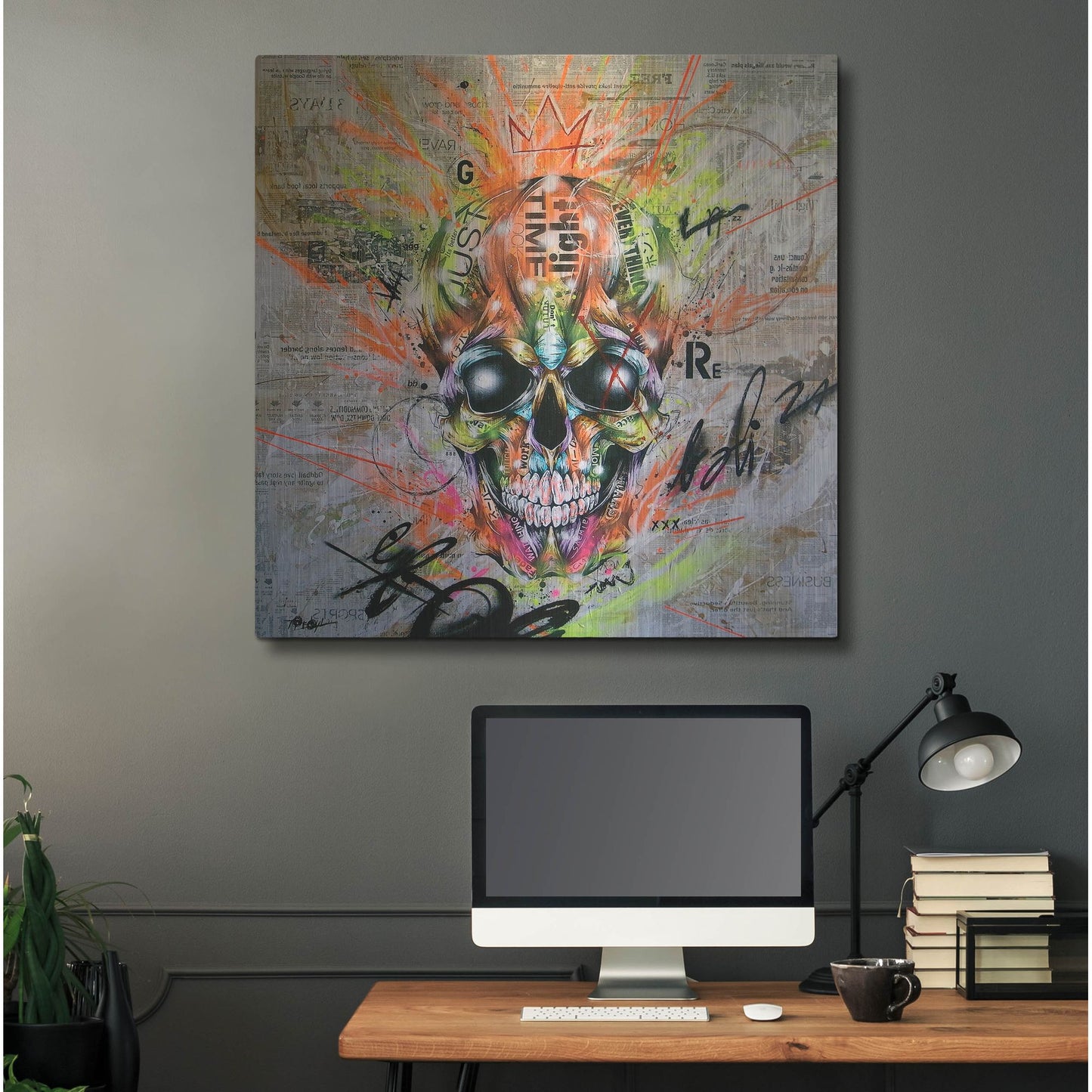 Luxe Metal Art 'Globalized Folklore' by Taka Sudo, Metal Wall Art,36x36