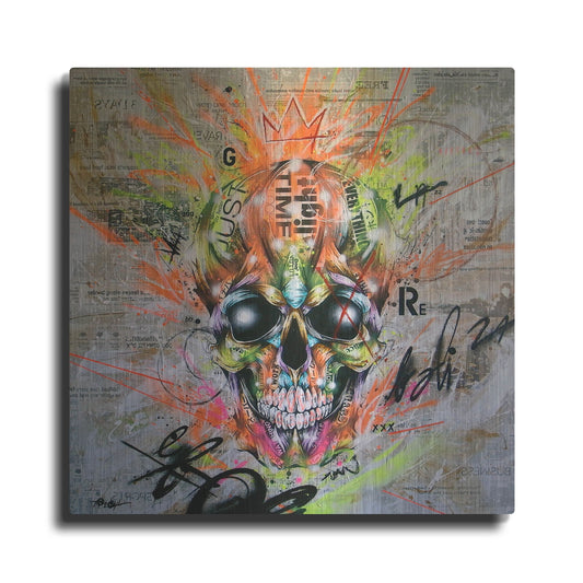 Luxe Metal Art 'Globalized Folklore' by Taka Sudo, Metal Wall Art