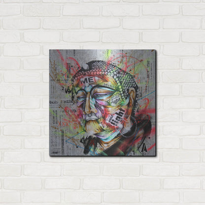 Luxe Metal Art 'Holy' by Taka Sudo, Metal Wall Art,24x24