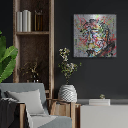 Luxe Metal Art 'Holy' by Taka Sudo, Metal Wall Art,24x24