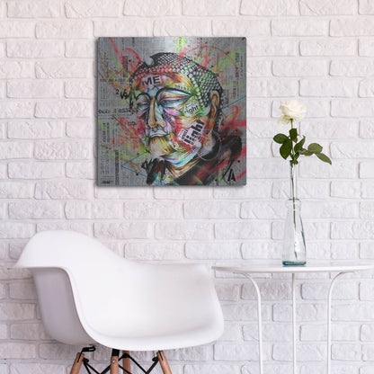 Luxe Metal Art 'Holy' by Taka Sudo, Metal Wall Art,24x24