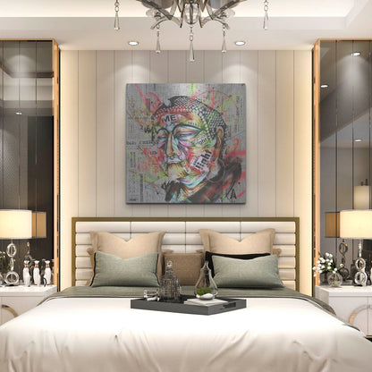 Luxe Metal Art 'Holy' by Taka Sudo, Metal Wall Art,36x36