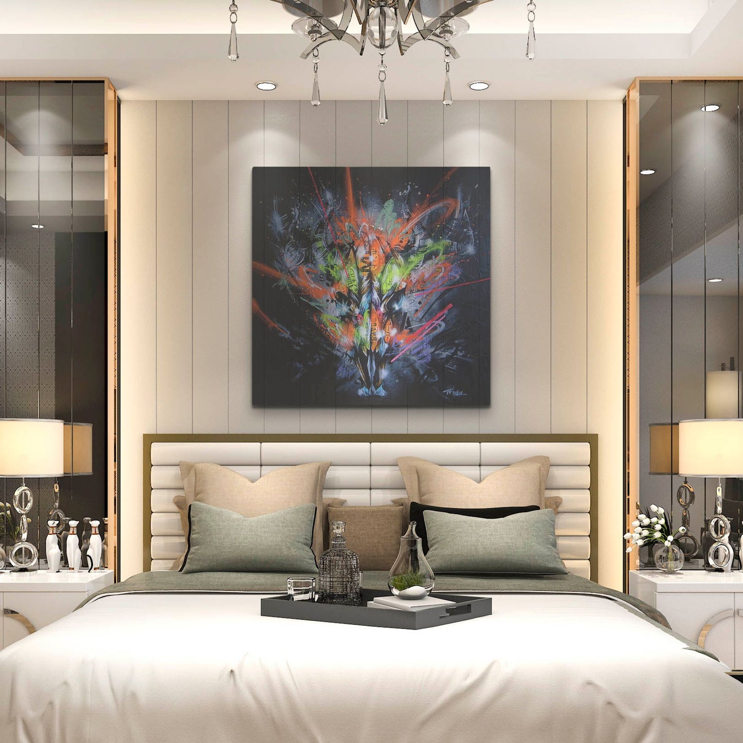 Luxe Metal Art 'Land' by Taka Sudo, Metal Wall Art,36x36