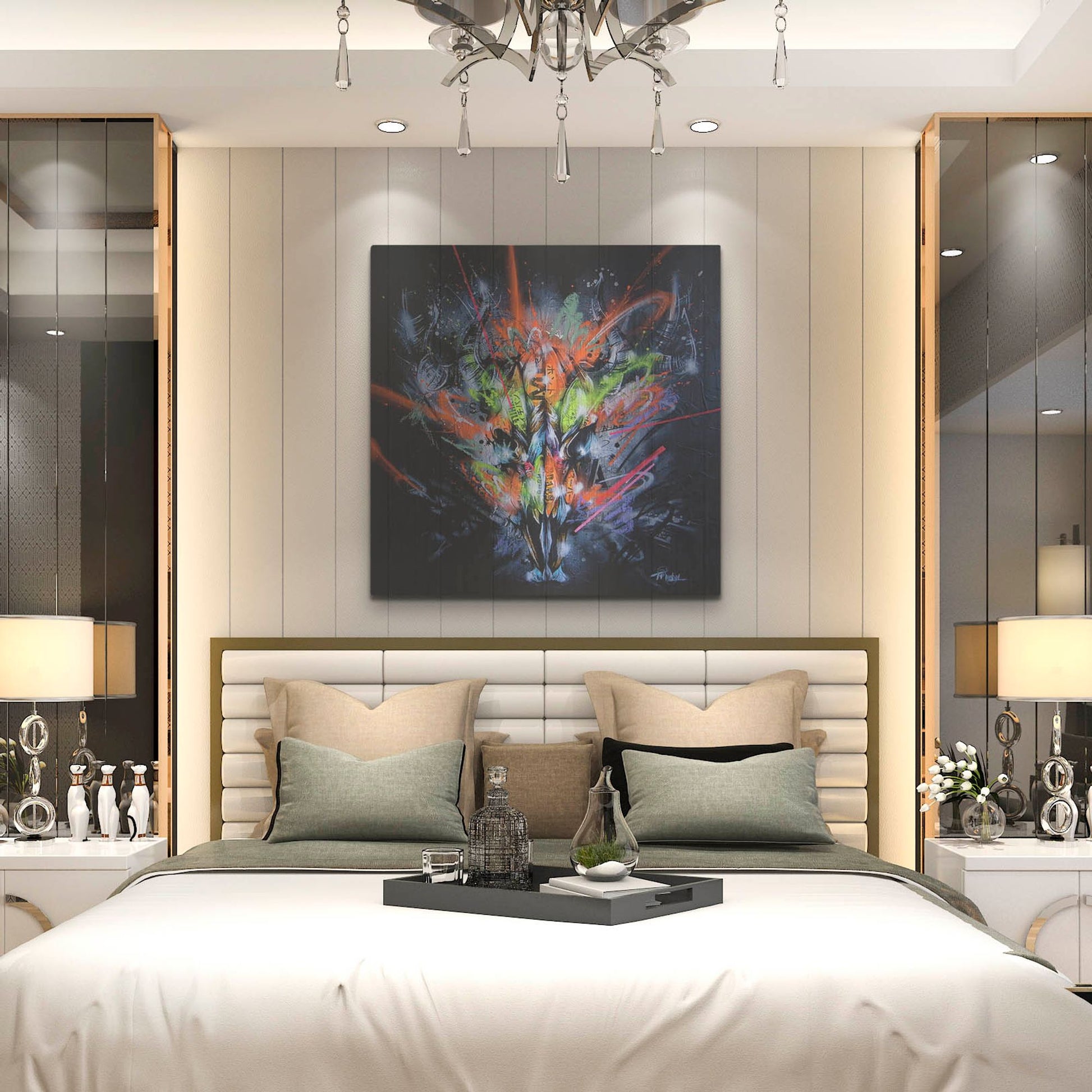 Luxe Metal Art 'Land' by Taka Sudo, Metal Wall Art,36x36