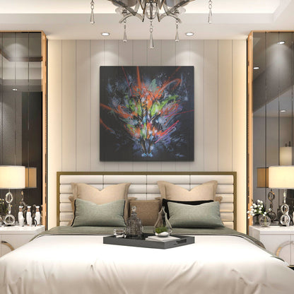 Luxe Metal Art 'Land' by Taka Sudo, Metal Wall Art,36x36