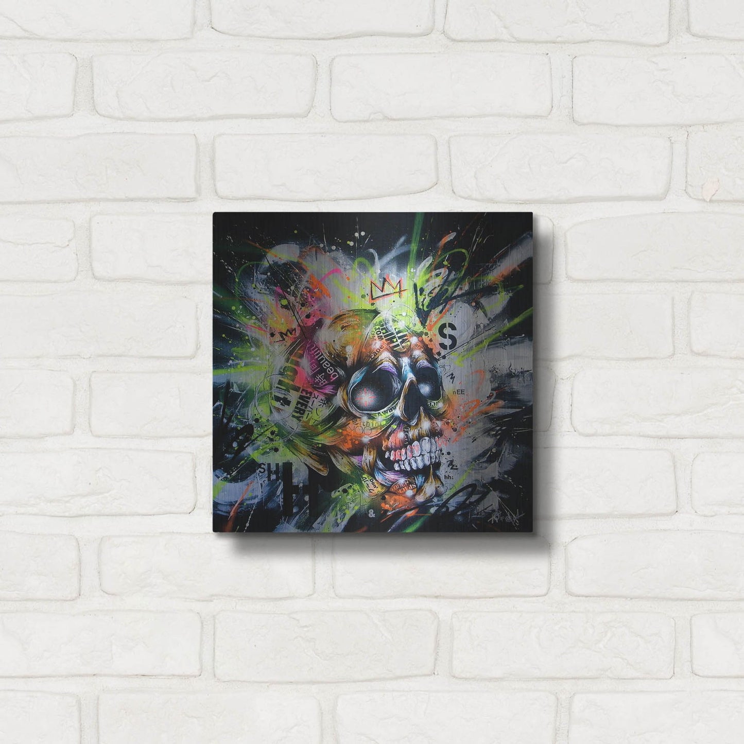 Luxe Metal Art 'Shine' by Taka Sudo, Metal Wall Art,12x12