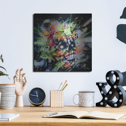 Luxe Metal Art 'Shine' by Taka Sudo, Metal Wall Art,12x12