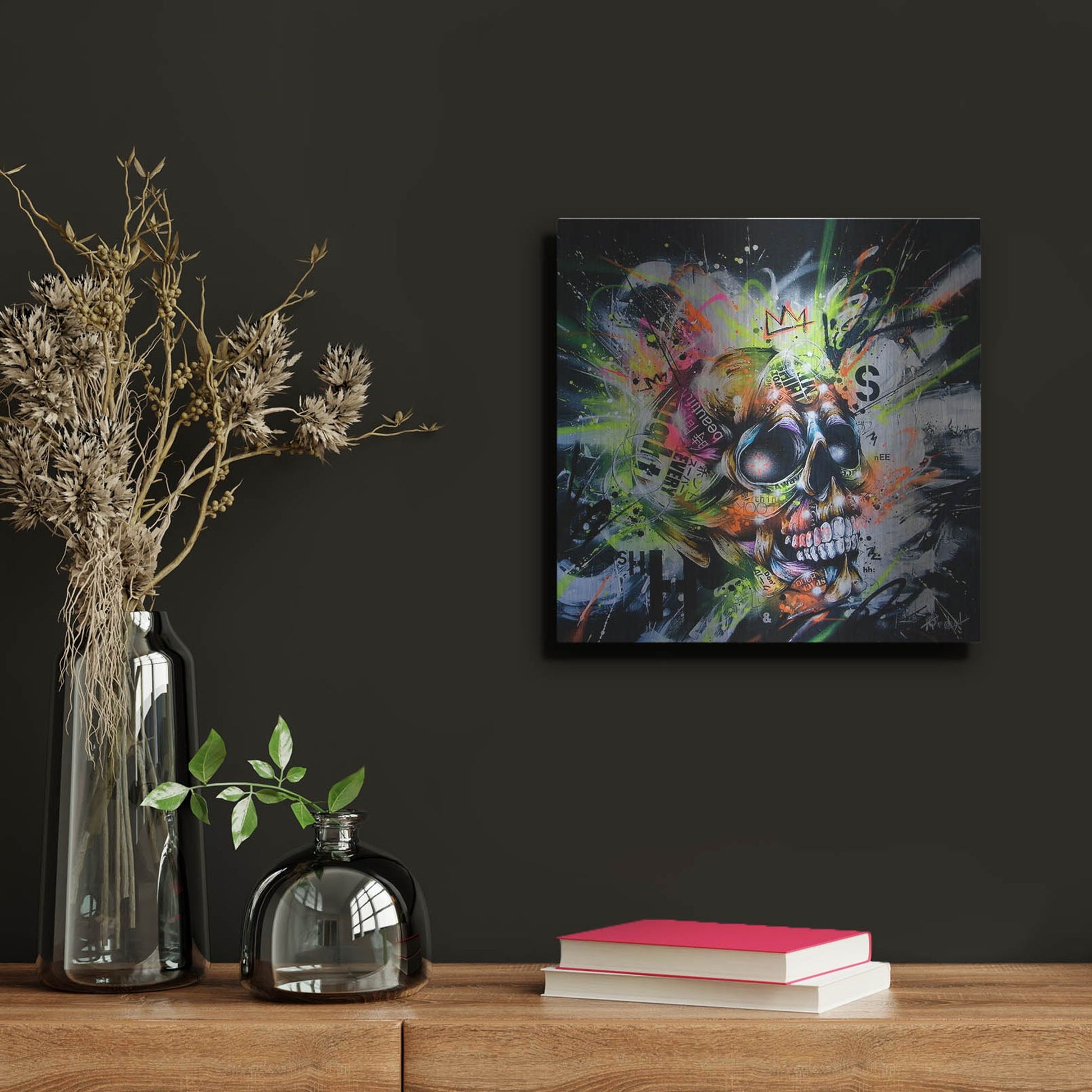 Luxe Metal Art 'Shine' by Taka Sudo, Metal Wall Art,12x12