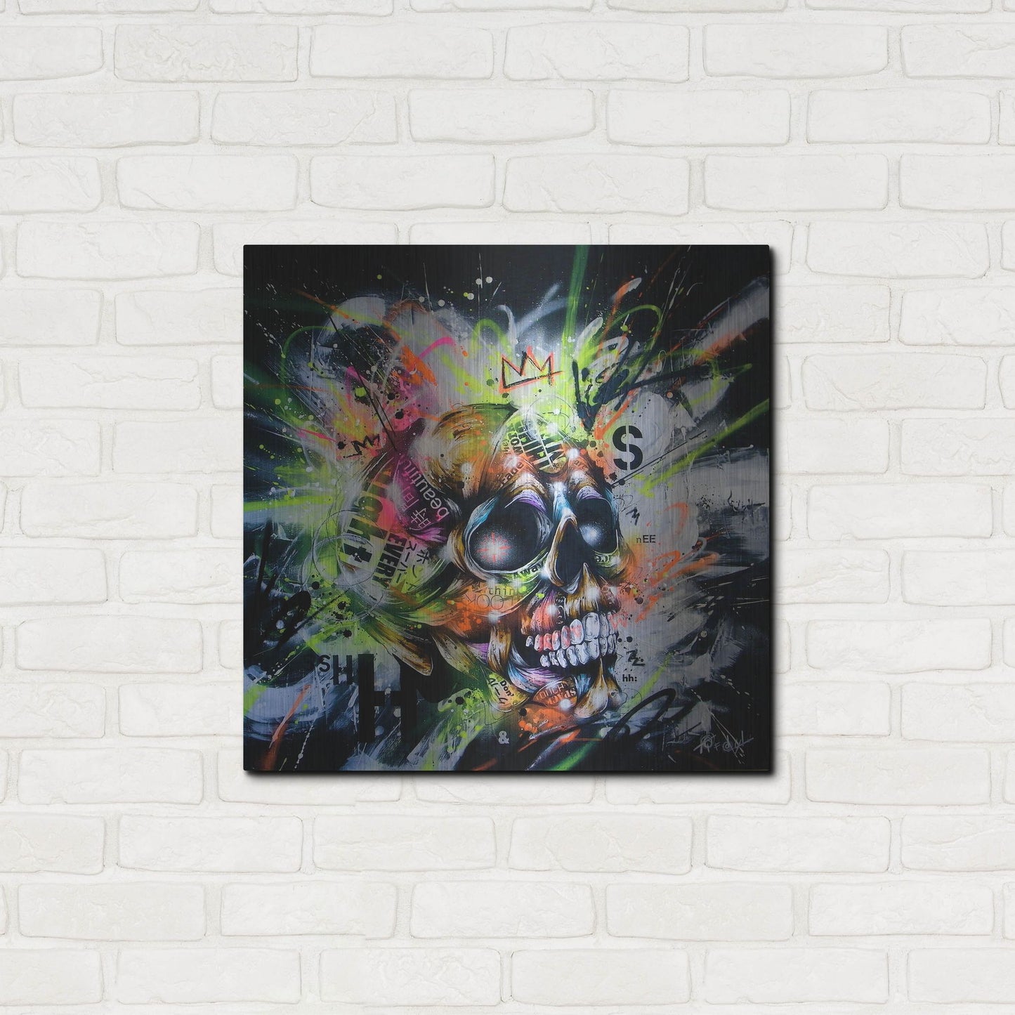 Luxe Metal Art 'Shine' by Taka Sudo, Metal Wall Art,24x24