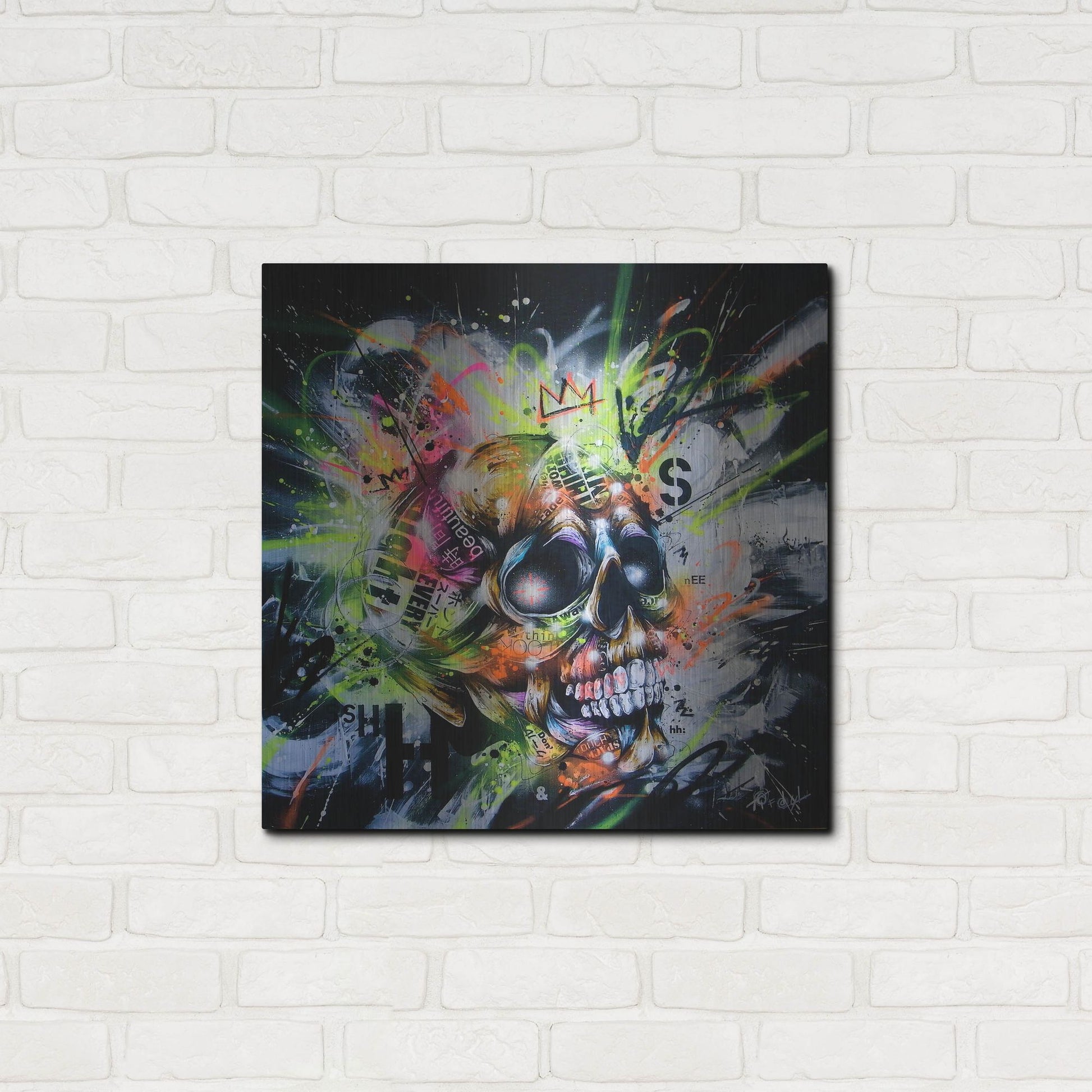 Luxe Metal Art 'Shine' by Taka Sudo, Metal Wall Art,24x24